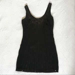 Black Sequin Dress WHBM / Size 6